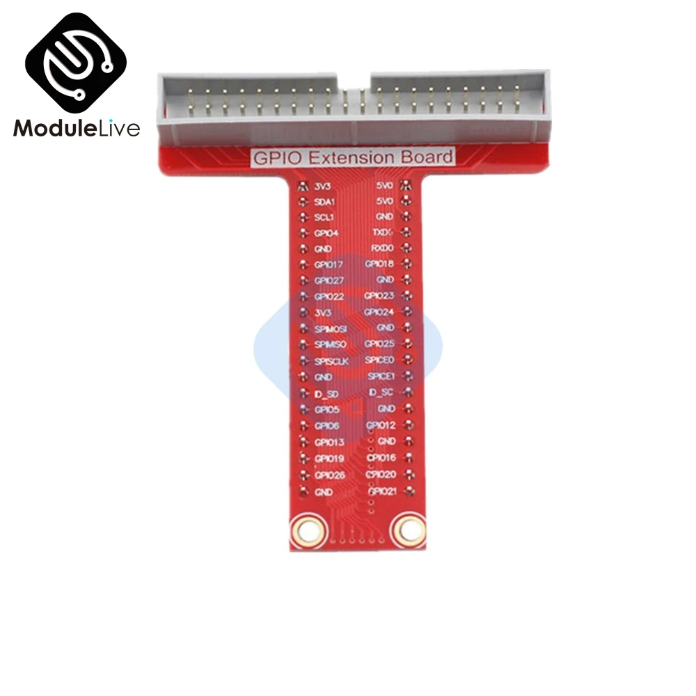 40 контактный Удлинительный адаптер GPIO Т образный модуль для Raspberry Pi Model B +