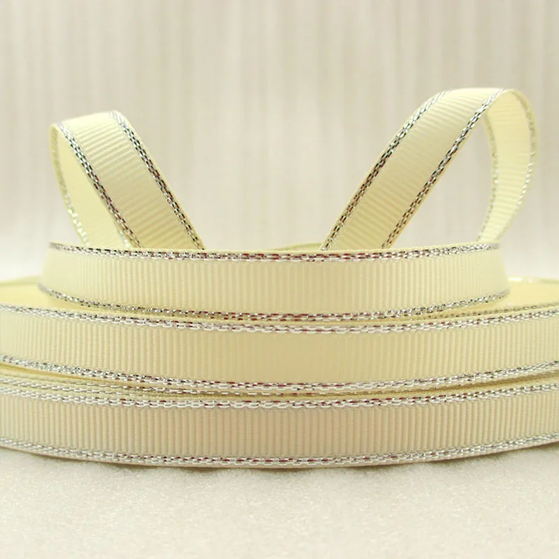 David accessories 3/"(9 мм) цвета серебро печатных прочная Лента из полиэстера, DIY материалы ручной работы, 10Y42476 - Цвет: 4247611