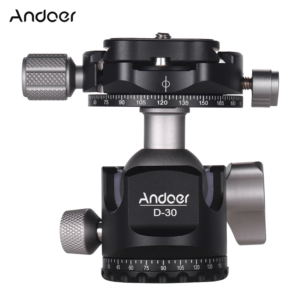 Andoer D 30 профессиональный двойной панорамная головка CNC подвергая механической