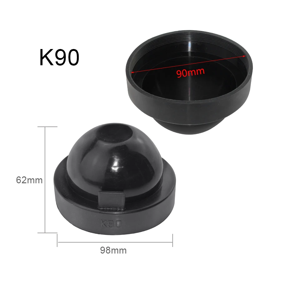 inner 90mm YCCPAUTO 70/75/80/85/90 мм каучук фара Пылезащитный чехол HID светодиодный фар уплотнение крышки Водонепроницаемый пыле автомобильные аксессуары 2 шт - Цвет: inner 90mm