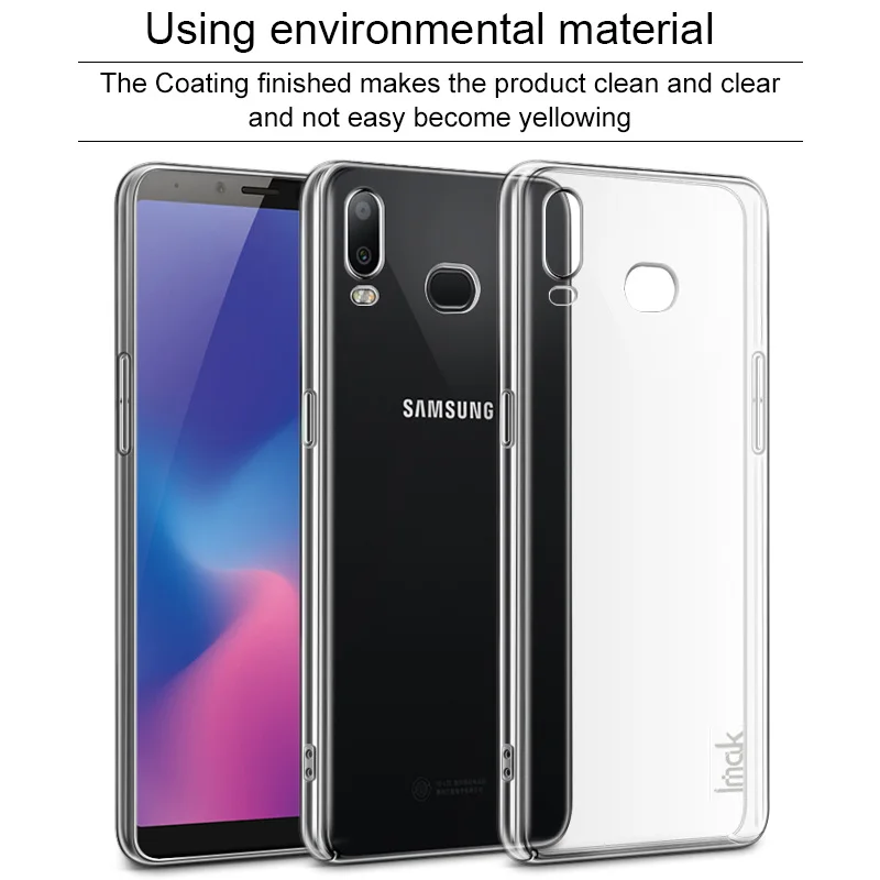 IMAK Для samsung Galaxy A6s чехол прозрачный Защита жесткого диска для телефона 6 0 &quotзадняя
