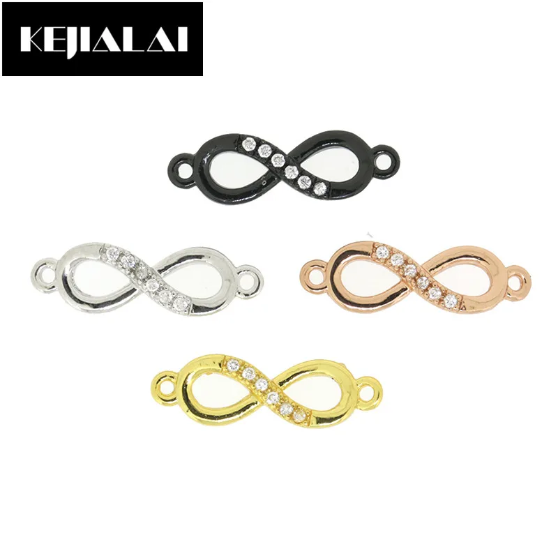 

KEJIALAI Jewelry Accessories Figure Eight Shape Charm Connector Pendant Fingdings for Jewelry Making DIY Gift Bracelet Necklace