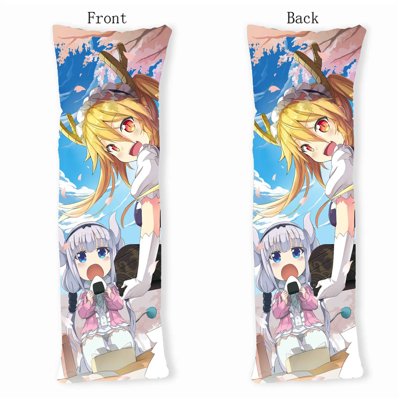 Мисс Кобаяши Дракон горничной Tohru Kanna Dakimakura наволочка для тела Чехол
