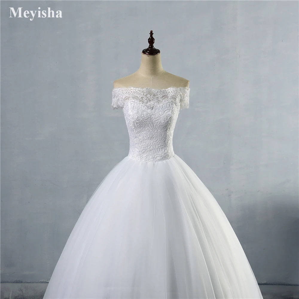 ZJ9097 новинка Белый Кот Кружева 2019 свадебное платье для невест с кружевной каймой