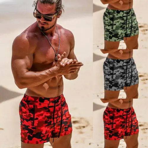 

Men's Summer Casual Sports Gym Shorts Running Jogging Trunks Beach Short Pants