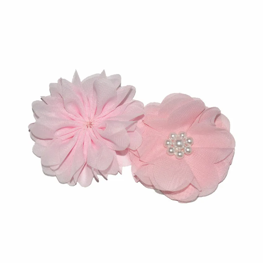 Девушка смешивать и сочетать голова из ткани цветок очистки и Pinks набор головных повязок материал для упаковки своими руками аксессуары для волос