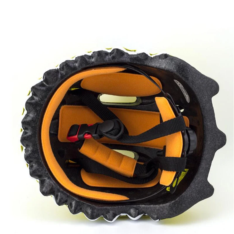 Велошлемы для детей с мультяшными рисунками, безопасные для велосипеда МТВ и дороги, с ремнем для малышей, с изображением динозавров для мальчиков и девочек, для катания на велосипеде и роликах.