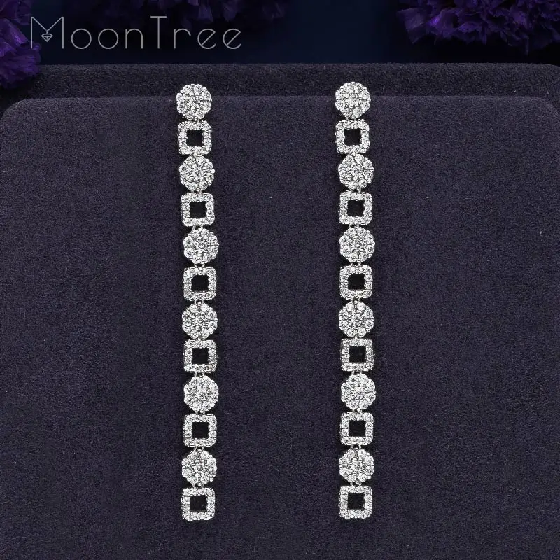 MoonTree 68 мм нежные цветы изысканный геометрический медные женские вечерние