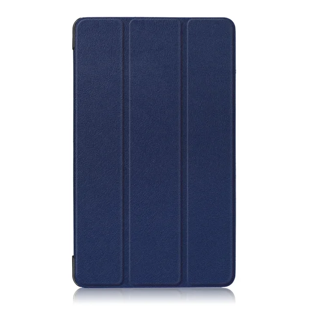 Dark Blue Чехол для huawei MediaPad T3 7,0 3g BG2-U01, тонкий магнитный складной чехол-подставка в виде книжки для планшета huawei T3 7 3g, Чехол+ пленка+ ручка - Цвет: Dark Blue