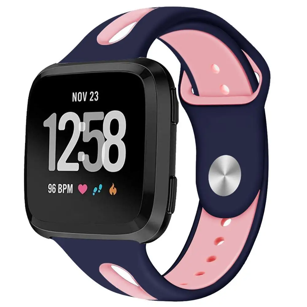 10 Совместим с Fitbit versa, ремешок силиконовый дышащий сменный спортивный ремешок для Fitbit часы Versa 61013 - Цвет ремешка: 10