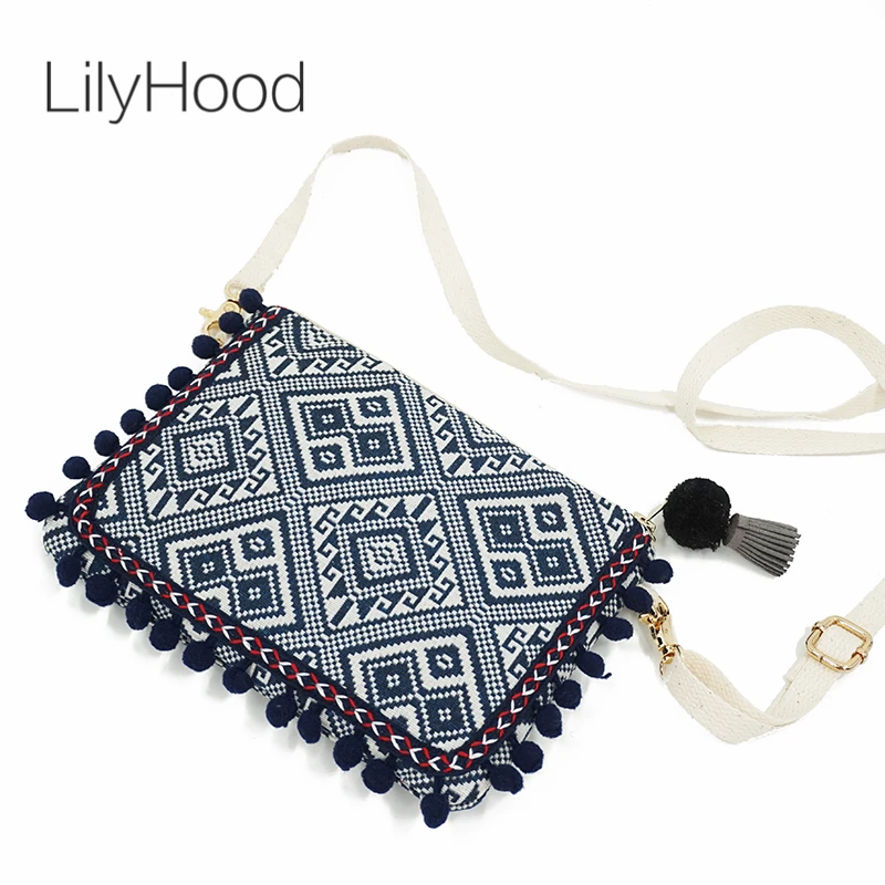 Клатч LilyHood для женщин шикарная богемная Сумочка на плечо в стиле бохо цыганский