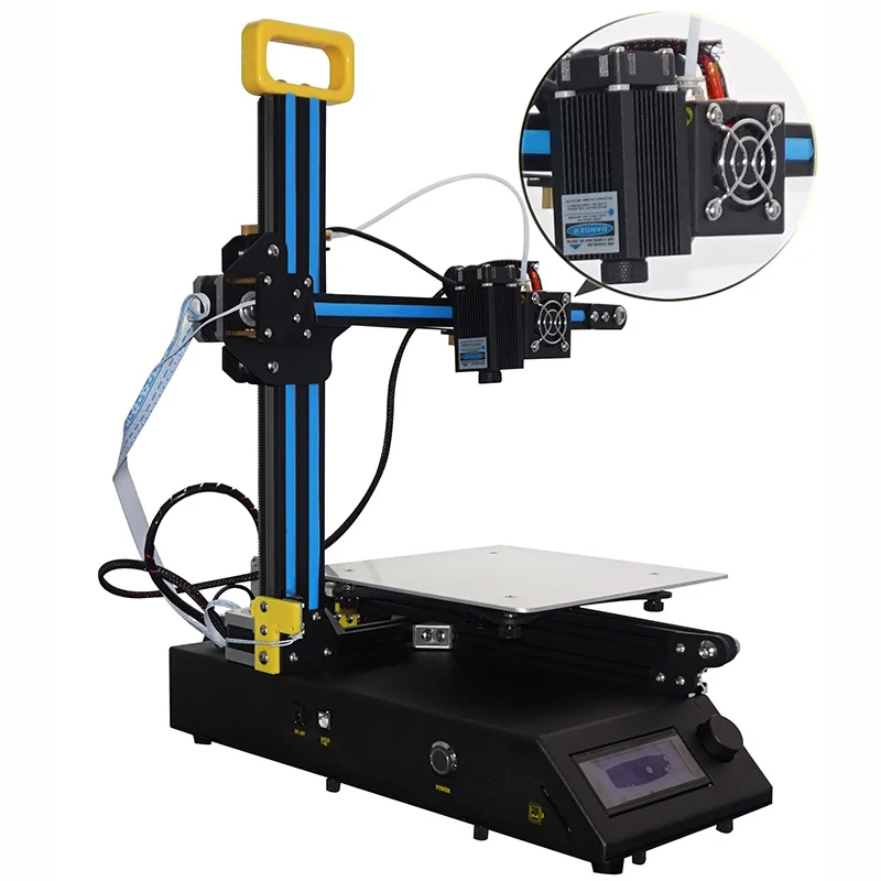 Новый Creality 3D цветной мини лазерный гравировальный станок 3d принтер DIY CR 8 набор