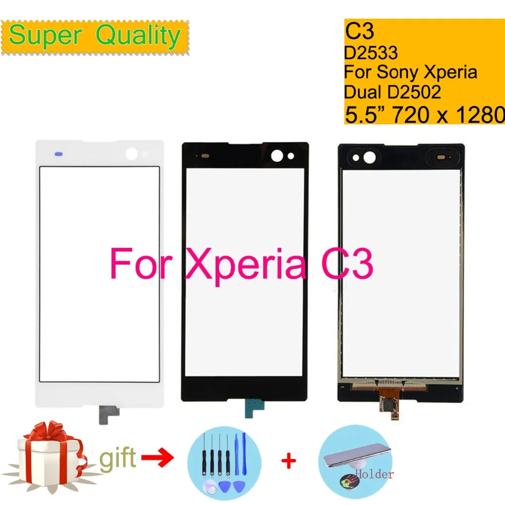 Сенсорный экран для Sony Xperia C3 D2533 дигитайзер сенсорного экрана передняя