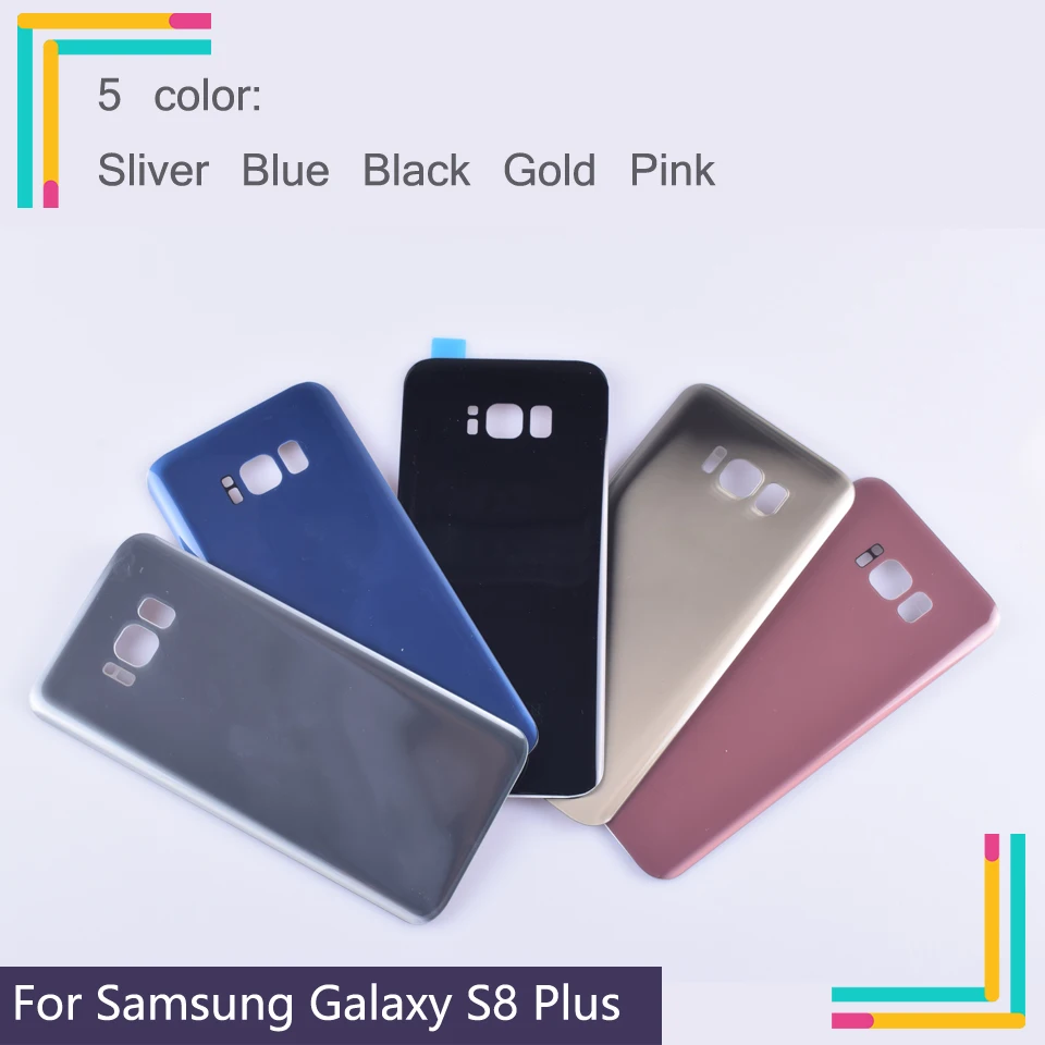 New For Samsung Galaxy S8 Plus Back Glass Battery Cover Housing case Replacement samsung G950 G950F G955 G955F | Мобильные телефоны