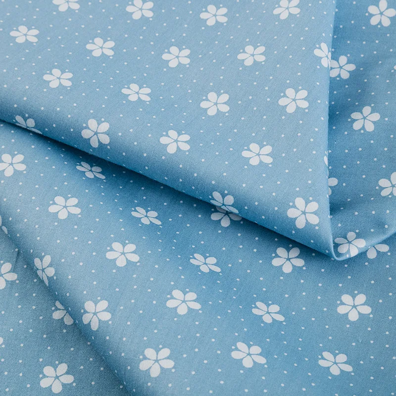 Цветы шаблон хлопок Twill Ткань для лоскутной работы набор сделай сам одежды и