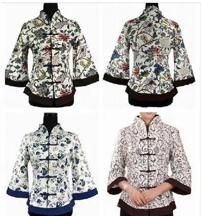 Женский костюм Тан из 100% хлопка в китайском стиле Весенняя традиционная модель