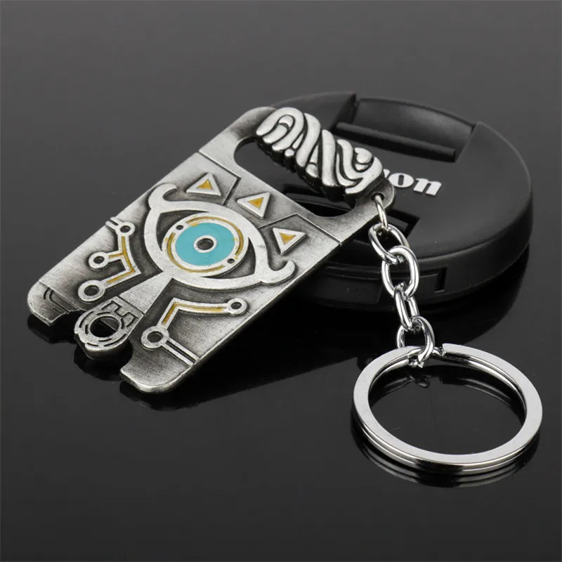 H retro silver Легенда о Зельде брелок Hylian Shield Sheikah slate подвеска брелок аниме брелок Коллекция брелок - Цвет: H retro silver