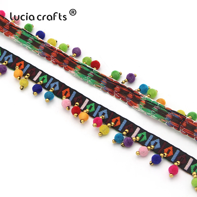 Lucia crafts 1 год/лот кисточка кружевная лента помпон Отделка Ткань для самостоятельного пошива одежды обувь мешок подарок ремесла материалы аксессуары N0302