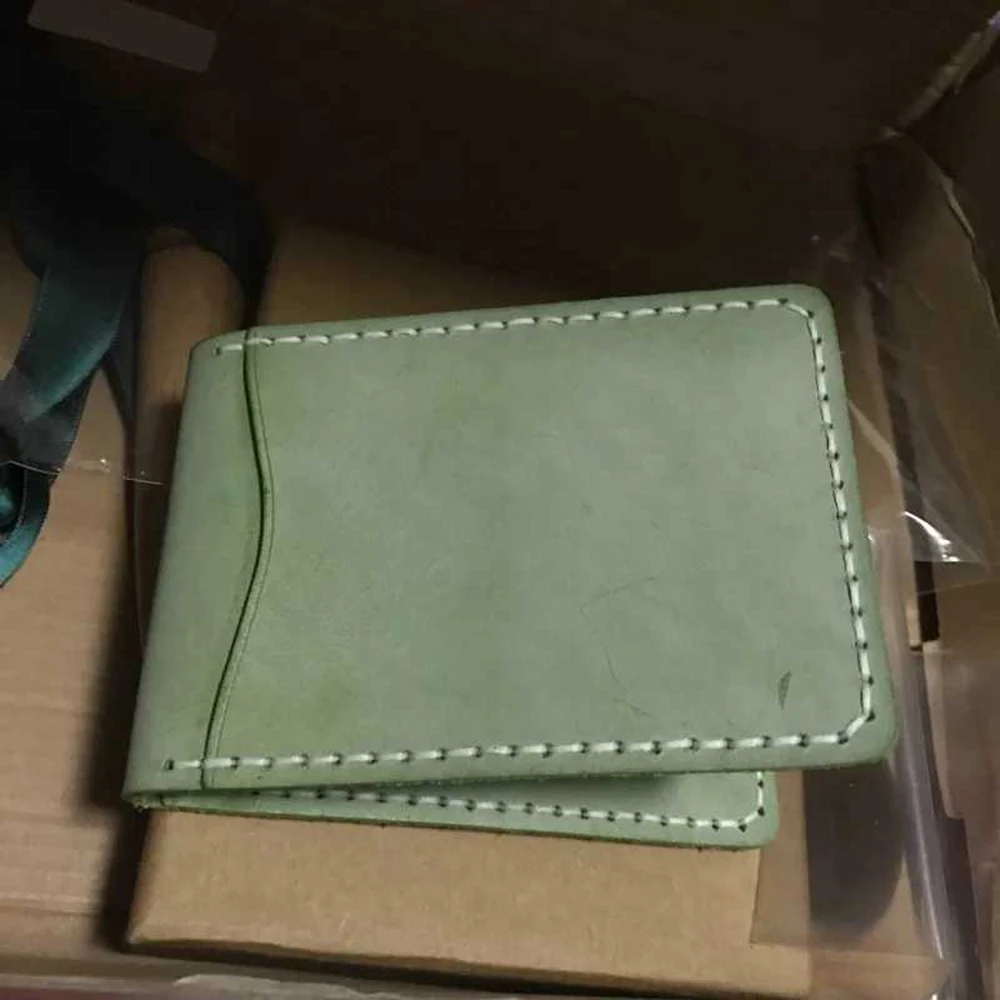 Дизайнерский кожаный ремесленный шаблон для высечки номерных карточек кошелек