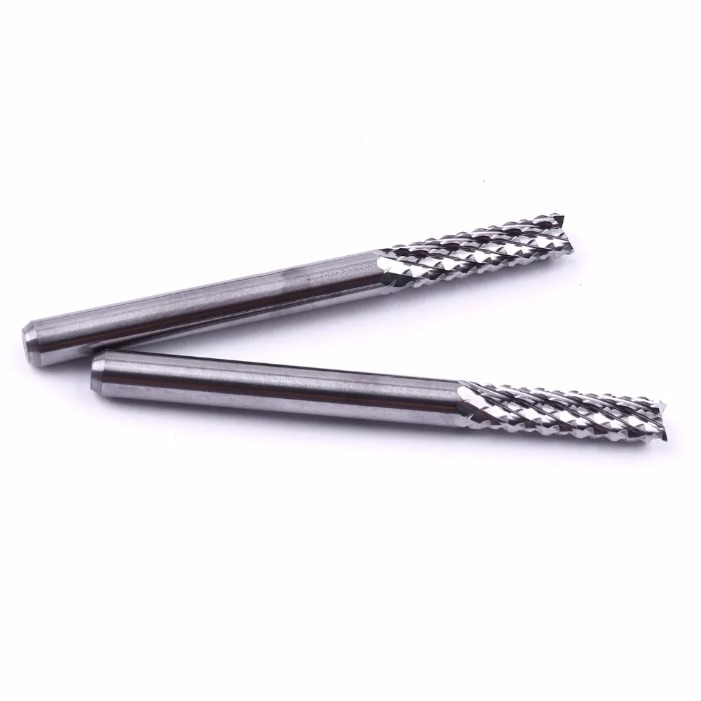 New Arrival 6Pcs/Set PCB Milling Cutter 1/8&quot Shank For Gong Machine Corn CNC Router Bit 1mm 1.5mm 3.175mm | Инструменты