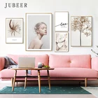 Цветочные плакаты и принты в скандинавском стиле, Картина на холсте с любовью, настенные картины для декора гостиной, для украшения дома