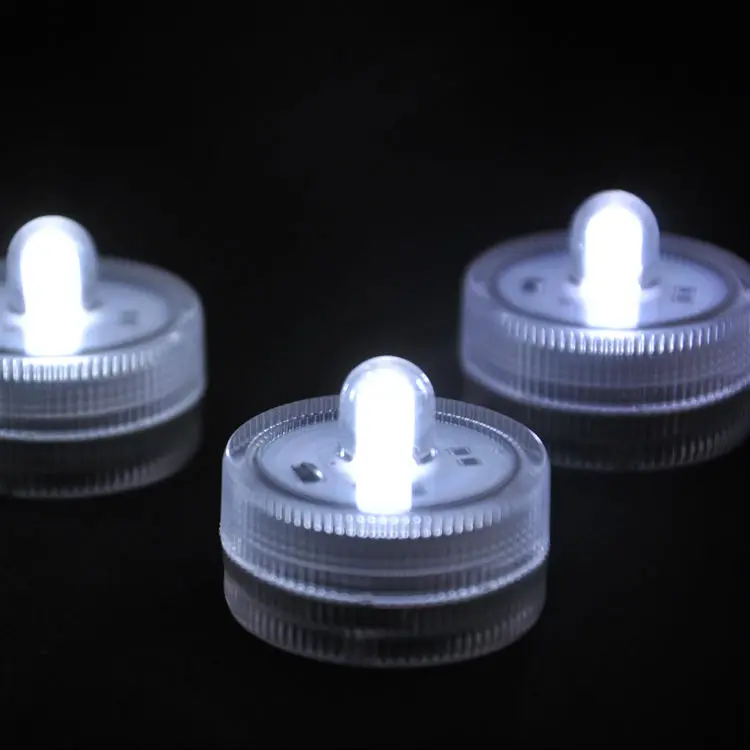 120 pcs Waterproof Underwater Battery Powered Submersible LED Tea Lights Candle for Wedding Party Decorations