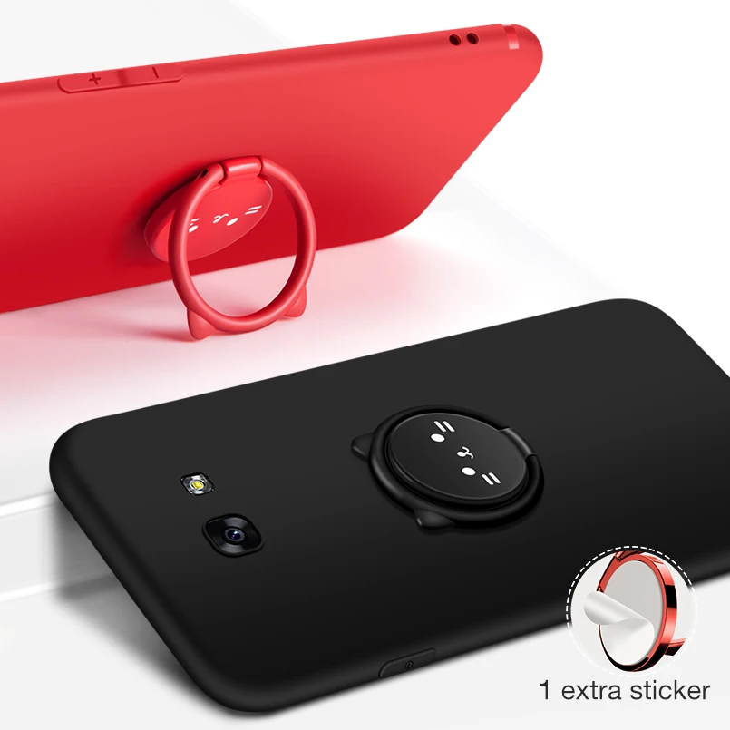 ASINA Magnetic 360 Degree Metal Ring Holder Case For Samsung Galaxy A5 2017 Cover Finger Stand S8 S9 Plus |