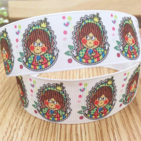 25mm style 8 Русская тема персонажи печатные корсажная лента мультфильм лента diy лук подарок обертывание лента 10 ярдов - Цвет: 25mm style 8