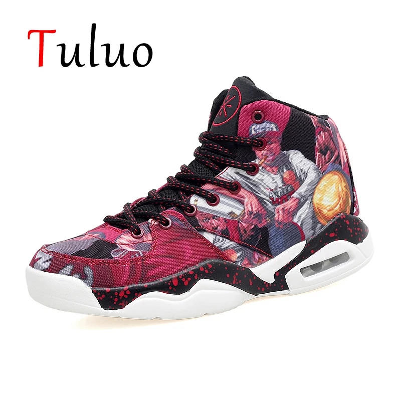 Мужские баскетбольные кроссовки TULUO дышащие Jordans с воздушной подушкой Спортивная