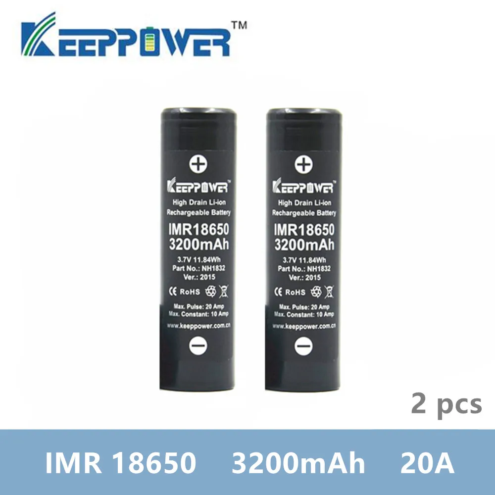 2 шт. батарея IMR 18650 3200 мАч IMR18650 3 7 В макс. 20 А оригинальный аккумулятор | Электроника
