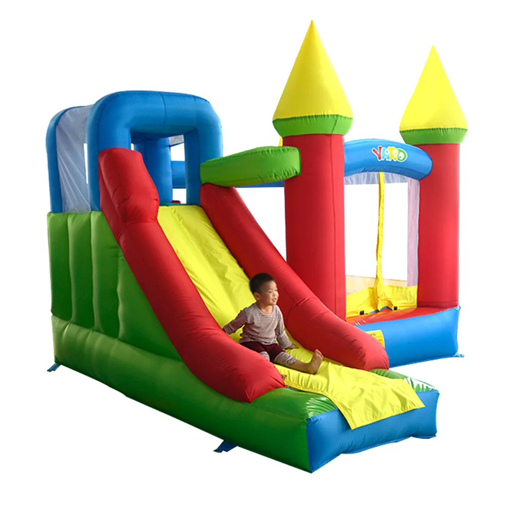 

YARD Inflatable Bouncy Castle Inflatable Jump Castle Kids with Blower 3.5x3x2.7M Bounce House with Slide Funny Kids Trampoline