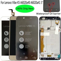 shyueda 100 oig new with frame for lenovo vibe k5 a6020a40 a6020a41 5 lcd display touch screen digitizer