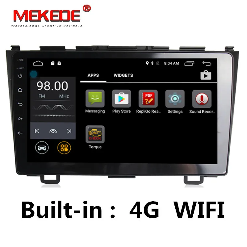 Бесплатная доставка! 9 &quotAndroid 7 1 автомобильный dvd GPS навигация для Honda CRV 2007 2011