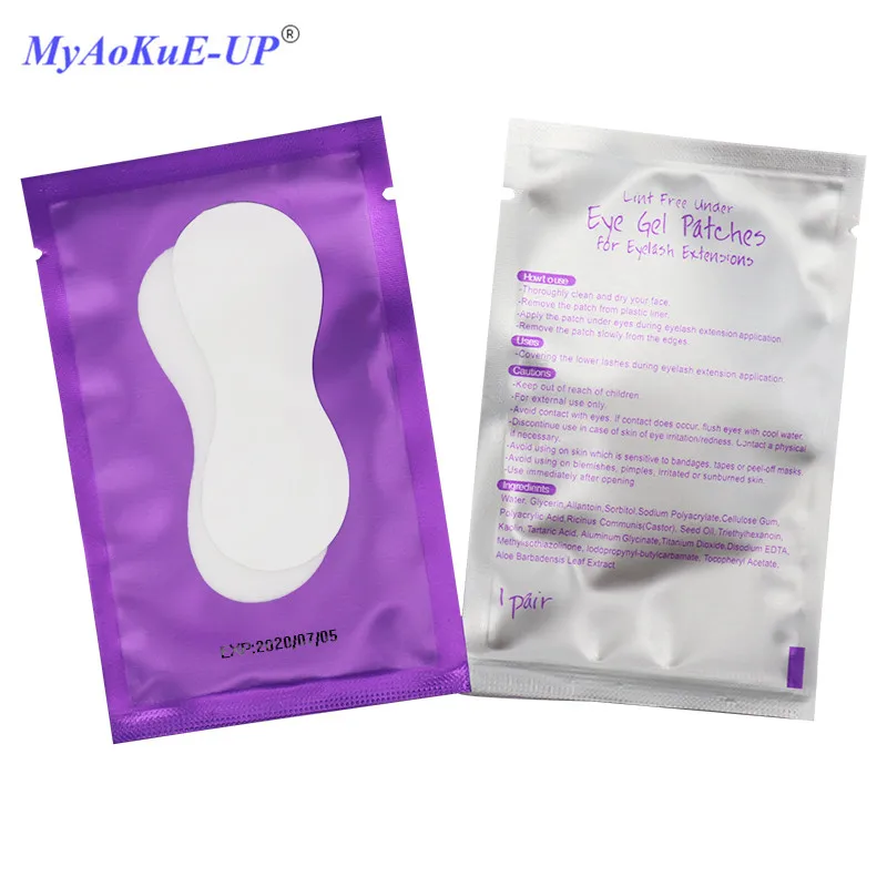 Purple 07 Ресницы патч для глаз гидрогелевый тыквенный глаз колодки для наращивания ресниц 50 пар микс Стиль кончики для глаз наклейки косметические обертки инструменты - Длина: Purple 07