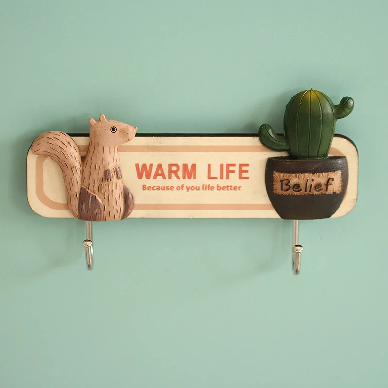 3D декоративный крючок геометрический животный Кот/собака креативная модель из