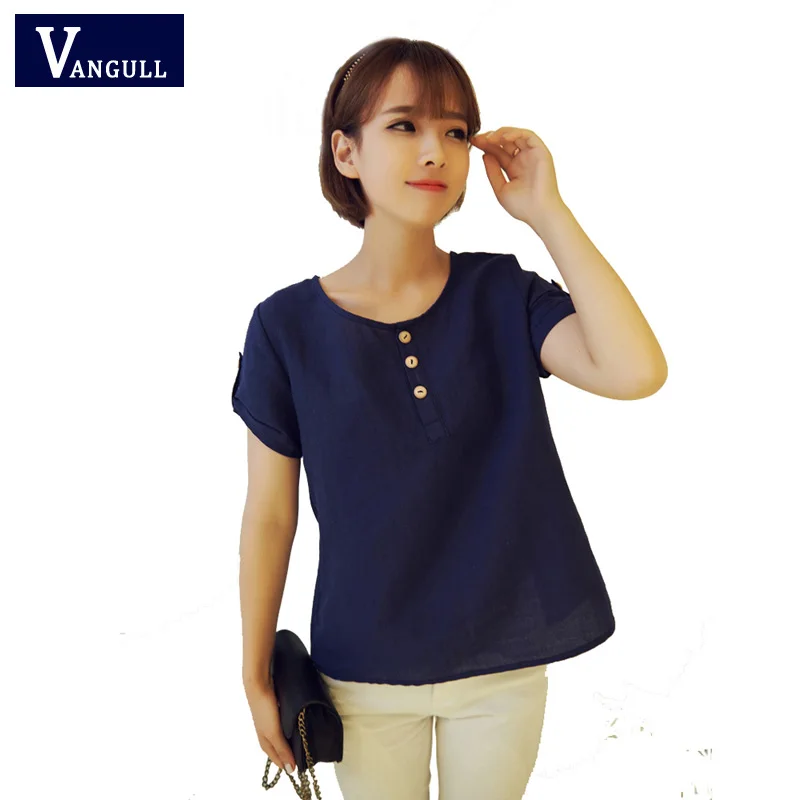 Женская футболка с короткими рукавами Повседневная Эластичная простая из хлопка