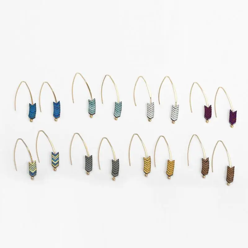 Простые очаровательные модные богемные женские Геометрические Винтажные серьги