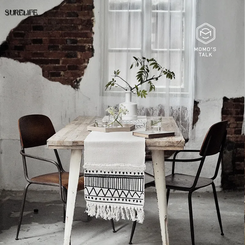 Модная настольная дорожка в скандинавском стиле креативная декоративная с