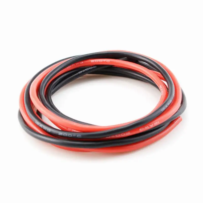 Гибкий силиконовый провод термостойкий из луженой меди 12 13 14 16 AWG 1 м мягкого