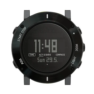 24 мм ремешок для часов из натуральной кожи+ адаптер+ инструмент для Suunto Core Watch Band Croco Grain ремешок на запястье браслет черный коричневый красный