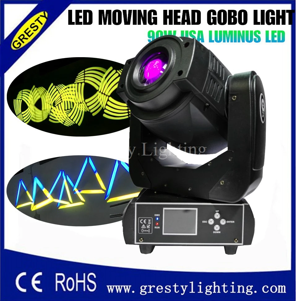 2 шт./лот 90 Вт Светодиодный прожектор с движущейся головкой светодиодное