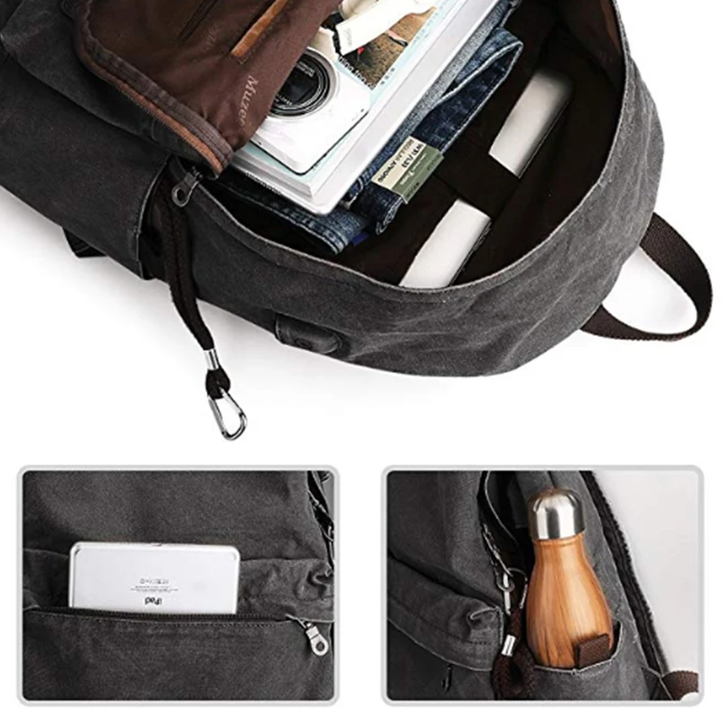Мужской рюкзак в стиле ретро с USB разъемом|backpack travel bag|student bagbackpack student |