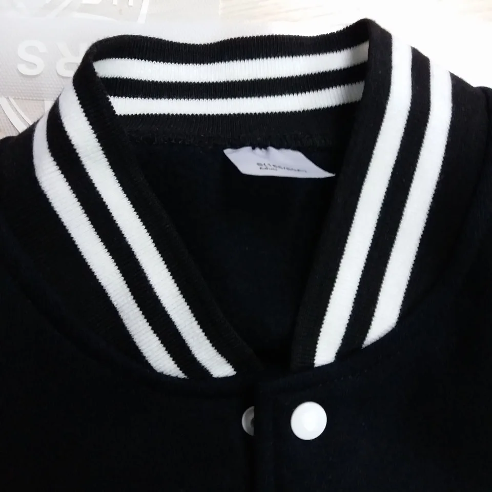 

Justin Bieber School Style Jacket coat Baseball Jackets Casual Streetwear K-pop Women Plus Size Clothes XXXXL