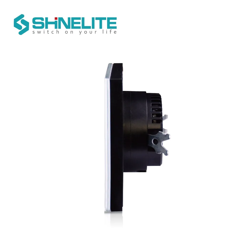 SHINELITE EU Touch Screen Fan Switch Speed Regulation Crystal Glass Panel AC 110~240V Home Wall | Обустройство дома