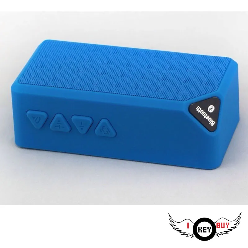 Я Key купить Фирменная Новинка Лидер продаж аудио X3 Mini Bluetooth карты Беспроводной автомобиля Hands-Free USB Интерфейс Динамик 100 Гц-20 кГц 5 В синий