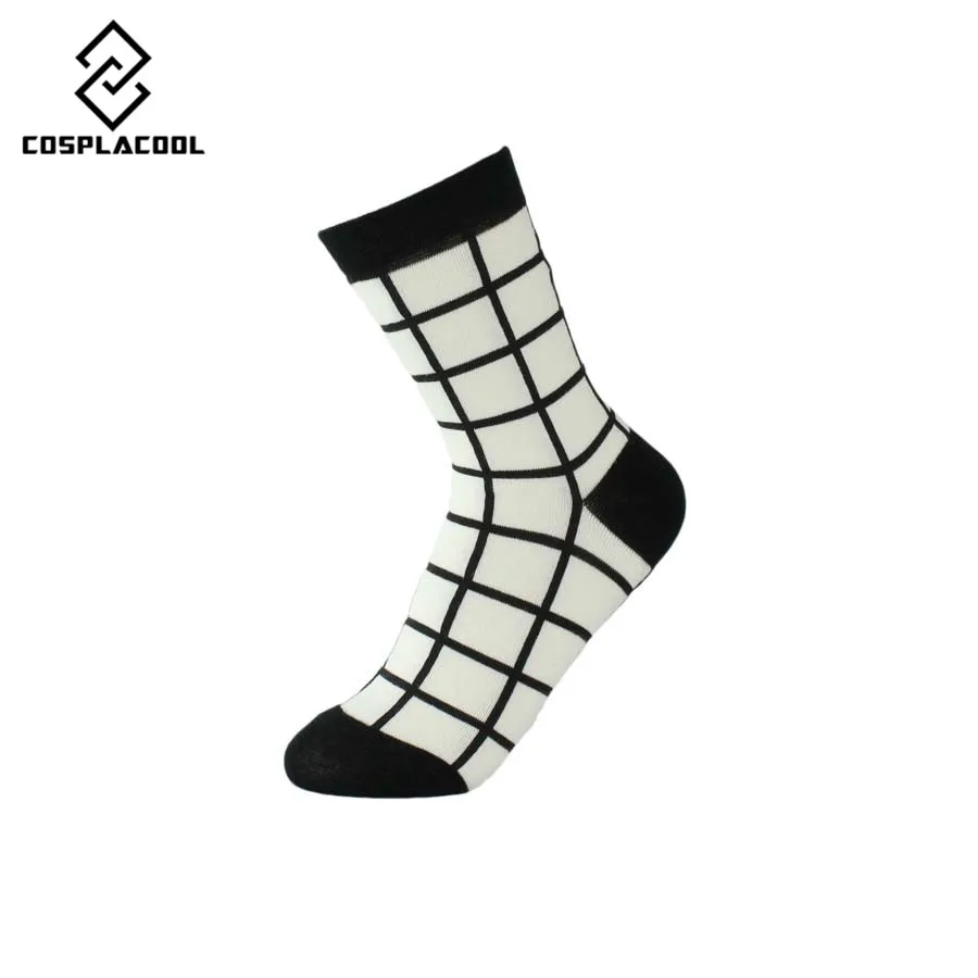 [COSPLACOOL] 3 парт/Лот Новые модные белые и черные женские носки новинка полосатые