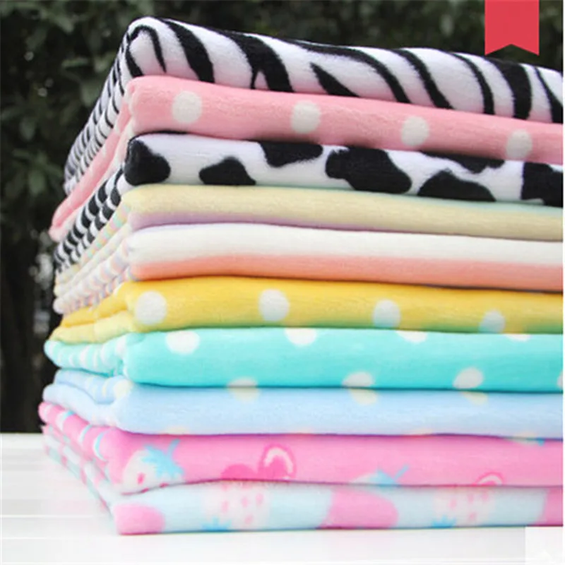 Ширина 160 см * 100 см/pc Мультфильм Фланель Ткани DIY Ремесло Отпечатано Младенца и