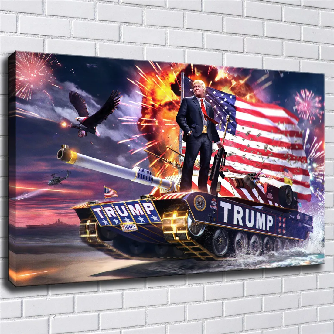 Дональд Трамп 1P картины печать на холсте HD Абстрактная Картина офисная настенная