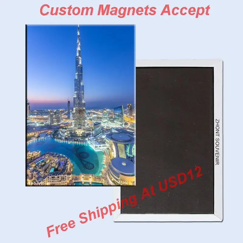 

Rectangle Rigid Magnets ,The united Arab emirates/UAE Dubai Ha Farley tower Metal Fridge Magnet 5599 Travel Souvenirs