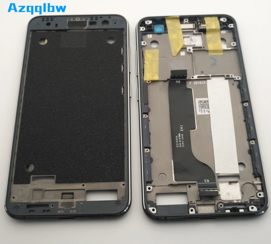 Azqqlbw средняя рамка Передняя Лицевая панель Корпус чехол с 3М наклейка для ASUS ZenFone 3